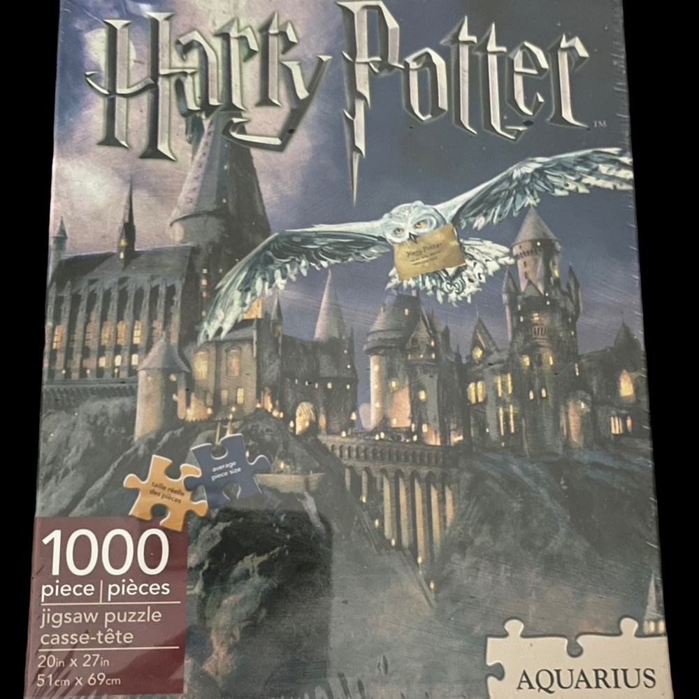 Aquarious Harry Potter 1000 Piece Jigsaw Puzzle  Hogwarts Hedwig Factory Sealed
